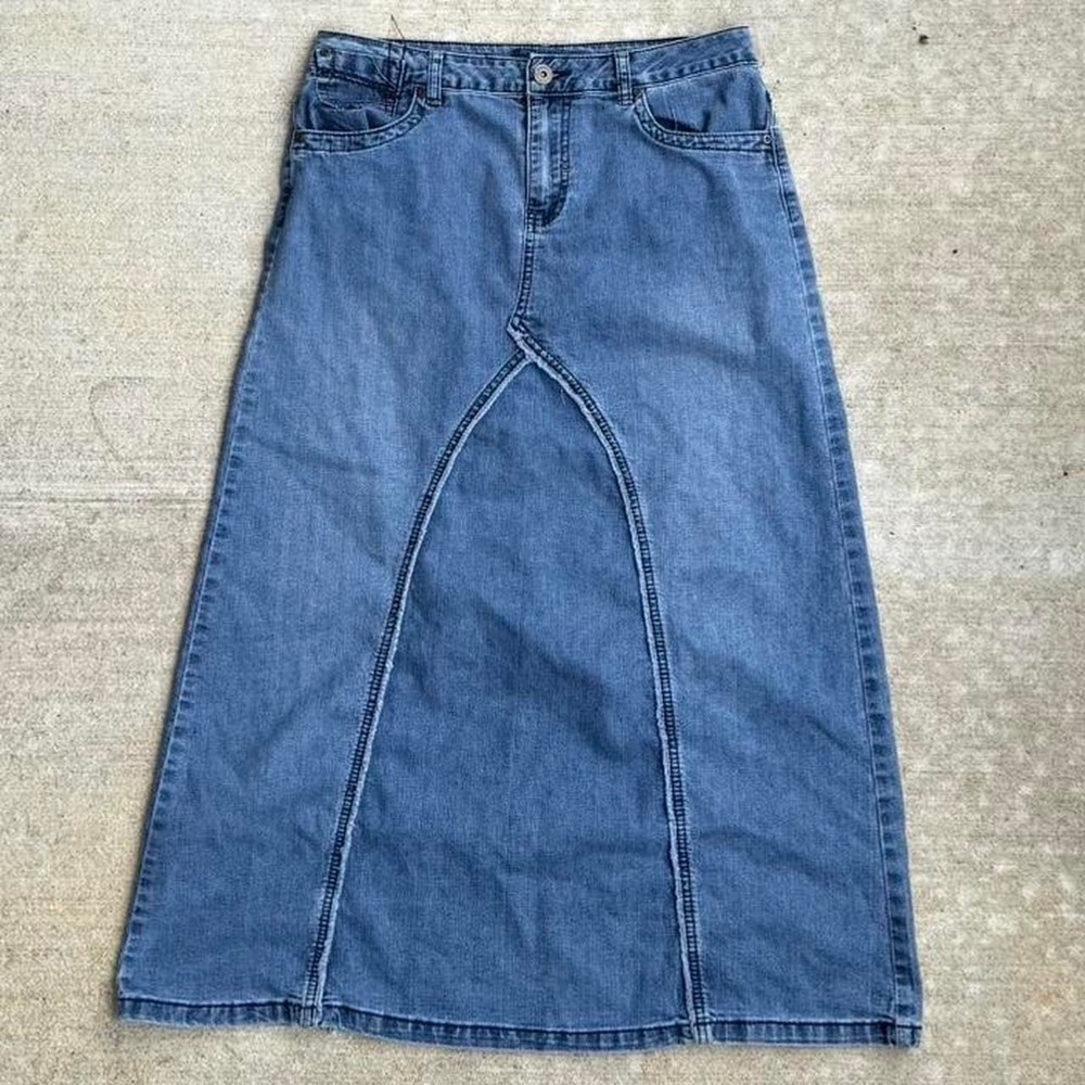 Y2K Cato denim maxi skirt